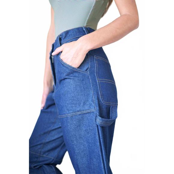 NEW ACACIA falcon denim pant in blue - Picture 5 of 6